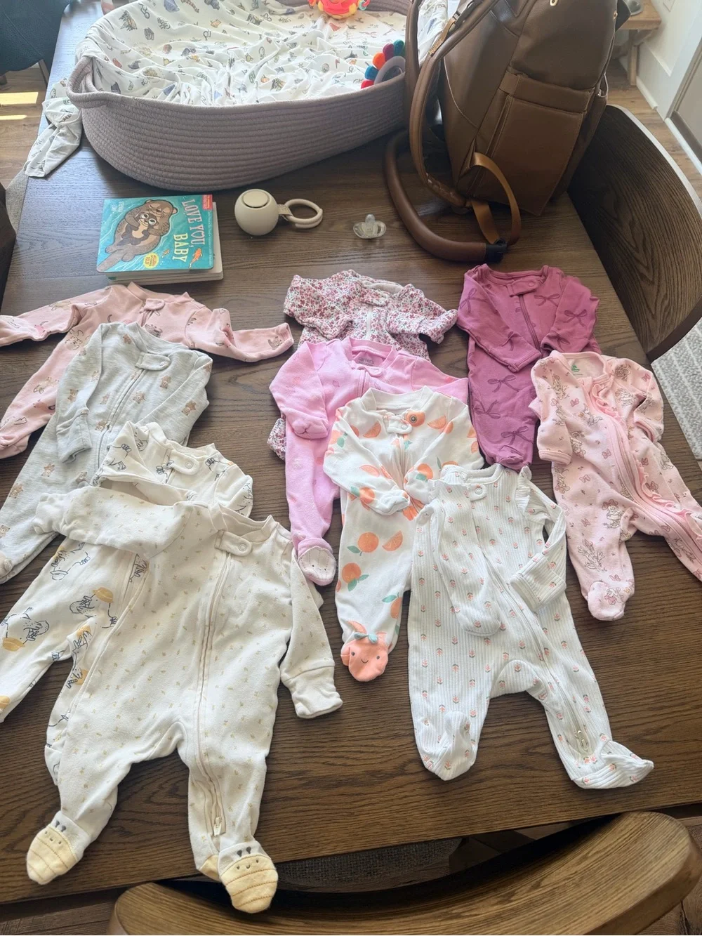 carters sleep and play baby onesies lot of 11